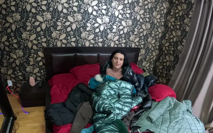 MilfyCalla: Several Shiny Down-jackets Used for Fucking and Masturbating 267
