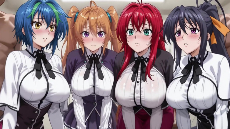 Prznai: ¡Rias, Akeno..... (dxd) #breasts Sacudiendo #group sexo # Multitud #orgy #uncanny #unsettling
