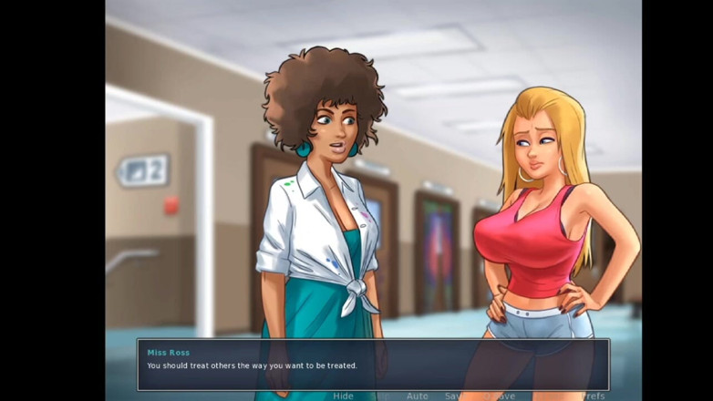 Lana Game plays: Summertime saga teil 12 - vollbusige blonde roxxy