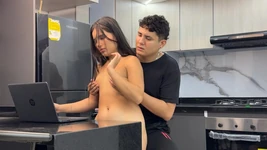 I Teach My Little Stepsister How to Play with My Computer While Making Her Feel My Huge Cock.