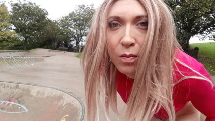 The Midnight Minx: Skate park flashing and wanking