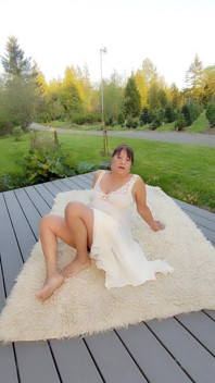 Masturbating and Fingering While Wearing My Beautiful White Nightgown and Wishing Someone Was Fucking Me Hard!