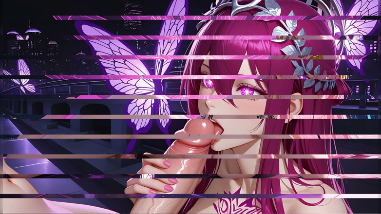 TransMuse: Bridge Blowjob with Ball Licking - Futa &amp; Beautiful Woman