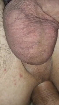 Milk Femboy Fucked His Asshole with His Stepdad's Hot Stone Cock and Cum!