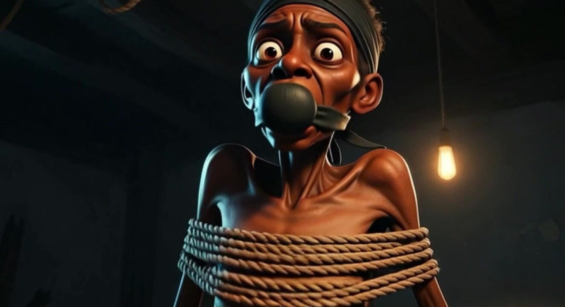 YOUR BEST FANTASY: Frail African Girl Bound - Desperate &amp; Craving Cock Deep Inside