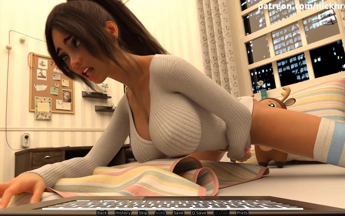 Visual Novels: SexBot 59 - masturbando em vídeo chamada