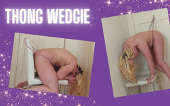 Michellexm: Tanga hängender wedgie von einer tür 2