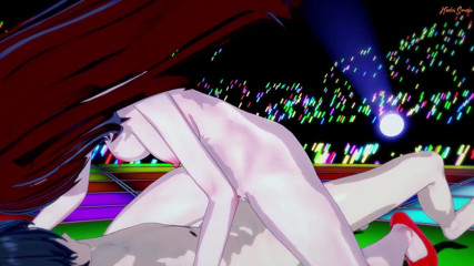 Hentai Smash: Girlfriend gets fucked and creampied on stage in front of...