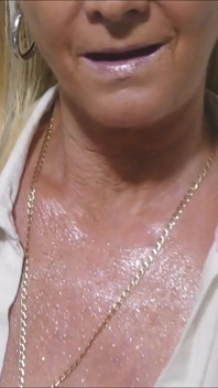 Pissing in Toilet & Masturbating in Shower Wearing Stockings & a Wet Blouse