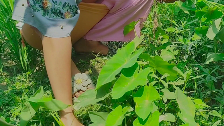 Deshi women: Gaon's Desi Chudai Jungle Mein Mangal