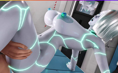 3D Cartoon Porn: Ahitr 6 - 3D Sex - 3D Cartoon Sex - Fucking All Holes of a Droid...