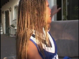 Hot and Wet: Horny black cheerleader gets slammed by white dick
