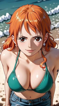 Nami One Piece parodie ai-generovaná