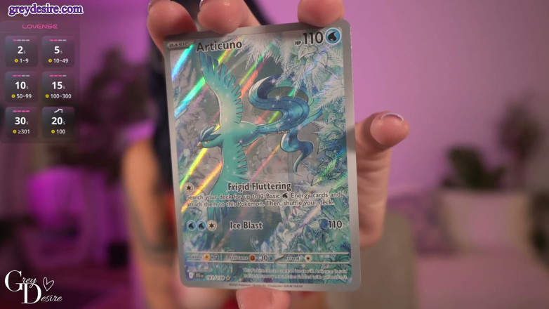 Grey Desire: Amateur MILF Topless Pokemon Card Opening - Grey Desire