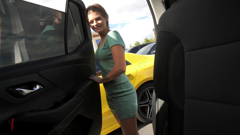 Katie Diggs: Creaming on BBC in the busy parking lot