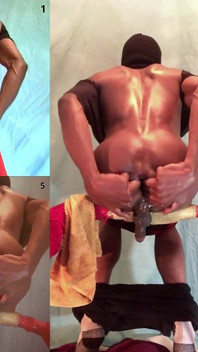 Enema anal - mulut dan pantatku dientot habis-habisan pakai buttplug sampai dalam banget