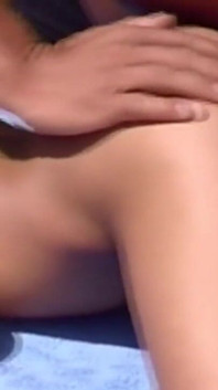 Brunette Babe Fingered and Fucked in Outdoor Massage