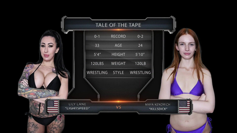 Evolved Fights Lez: Lily Lane Vs Maya Kendrick Female Wrestling