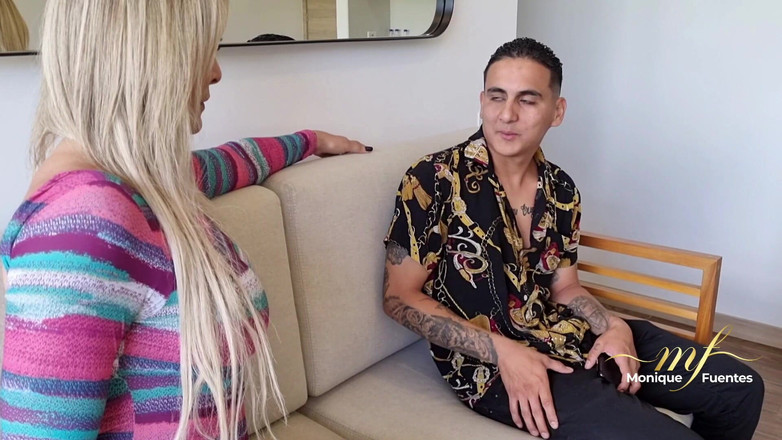 Monique Fuentes: MILF Has a Threesome with Her Stepson and His Best...