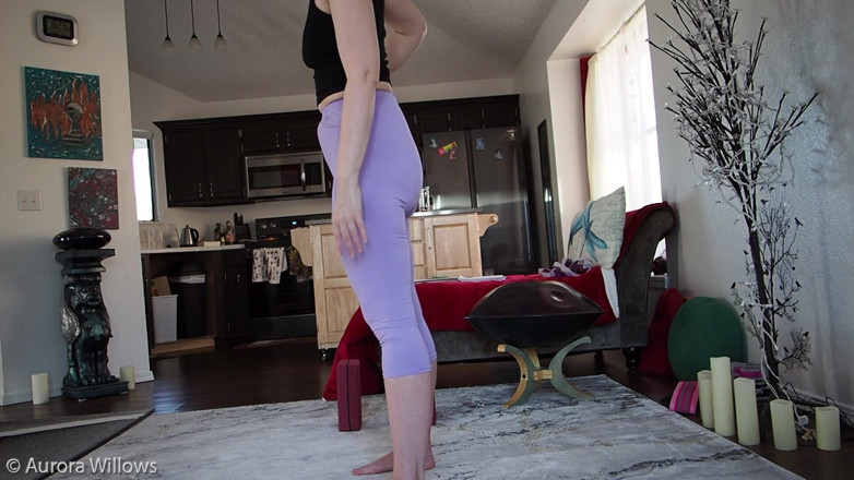 Aurora Willows: Restorative yoga hamstring stretch