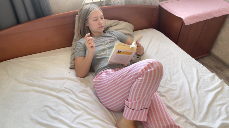 Via World: The Blonde Got Aroused After Reading an Erotic Book and...