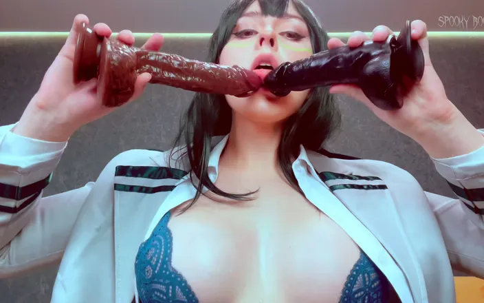 Spooky Boogie: Horny Tsuyu Asui Dreams of Getting Pregnant by Big Black...