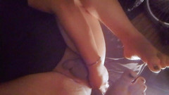 Femboy Midorin Shoves Dildo and Shows Feet