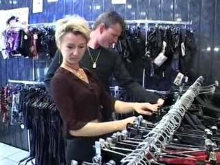 Java Consulting: Small titted blonde gets fucked in the sex shop