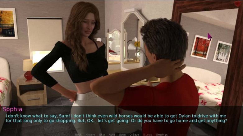 Visual Novels: Дружина і мачуха, частина 29 - студент роздягається з гарячою мілфою