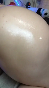 Brunette Bitch with Long Hair Twerks with a Big Dildo Inside Her Pussy!