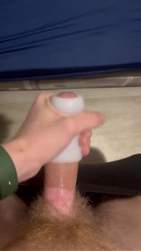 Excited Twink Playing with a New Toy, Pleasure and Cum!