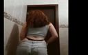 Eliza White: Girl Undressing in Bathroom Before Shower