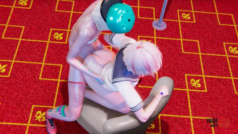 Yaoitube: Yaoi - Dva Femboyové šukají na jeho gauči s nevlastním otcem