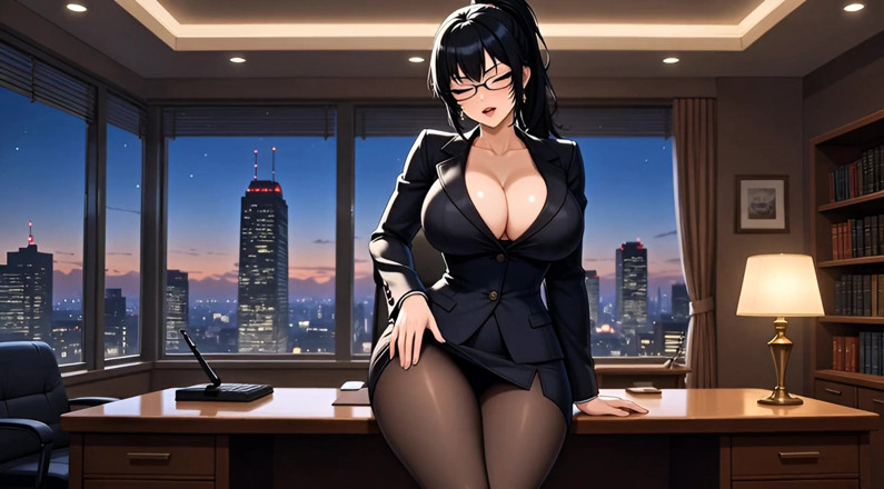 Stories&Anime: Powerful Ceo Unwinds After Board Meeting - Intense Office Solo Orgasm