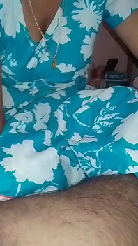 Indian Girl Sucks Her Husband's Penis and Milks It