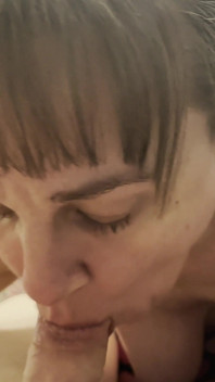 Mature Cougar Sucking All the Cum Out and Swallowing Every Last Drop
