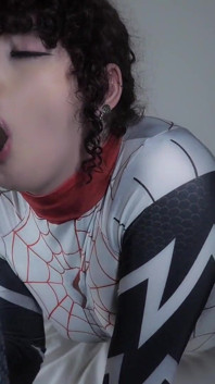 Spider Girl Femboy Trap Face Fucked by Miles Morales BBC