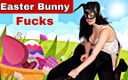 Training Zero: Un lapin de Pâques baise un cosplay femdom avec pegging