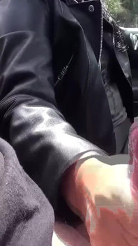 OMG! Stranger caught jerking off! Suddenly he stood there with his huge cock