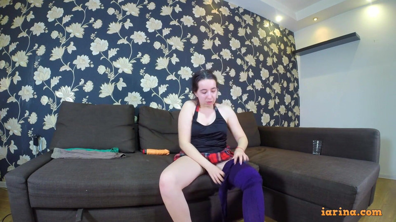 Iarina: Midget girl loves multiple layers of pantyhose