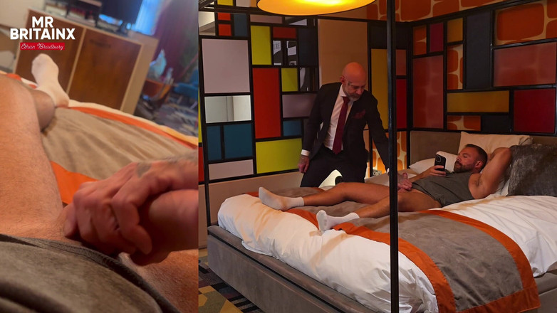 Mr Britain X: Atrapado masturbándose por el personal del hotel