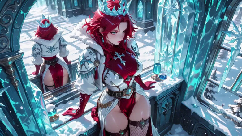 Tay Swift X: Ice Queen! Red-haired Sorceress Makes a Stunning Entrance in the...