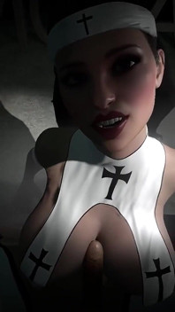 Fazendo sexo com uma freira curvilínea em POV
