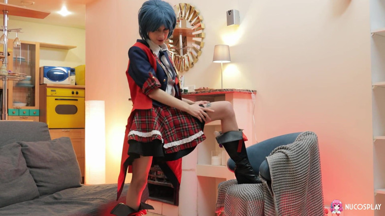 Nu Cosplay: La piccola figa dai capelli blu sasha paige ama scopare...