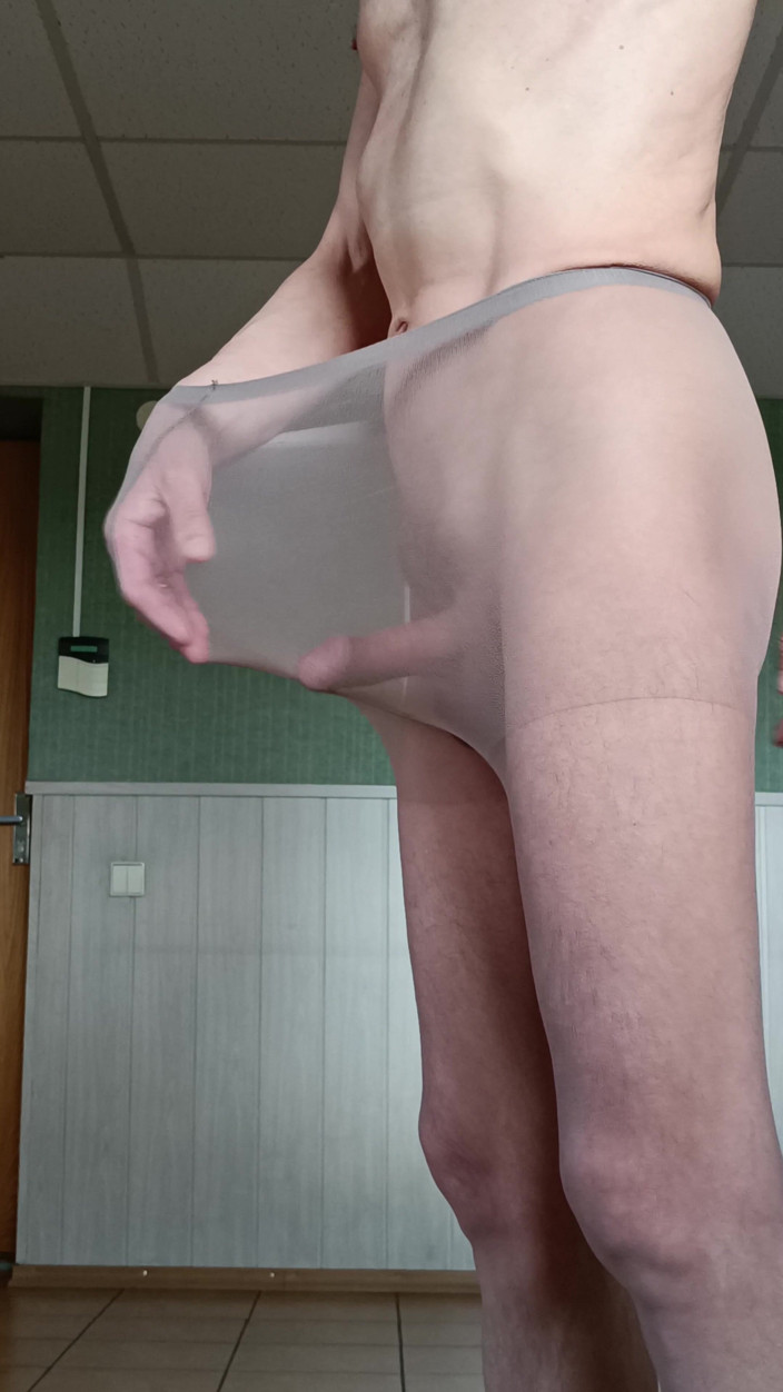Ole63: I Excite My Cock with Pantyhose and Cum in Them