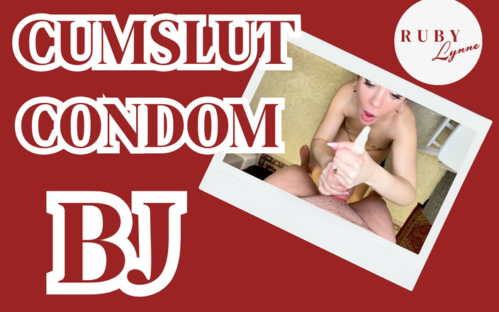 Ruby Lynne: Насолода мінетом із презервативом Rubylynne від сперми