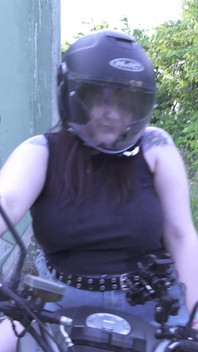 Look at My Boobs on a Motorcycle!