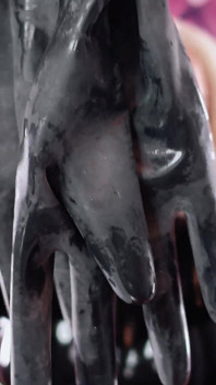 Compilation of ASMR videos: latex rubber and medical gloves (Arya Grander)