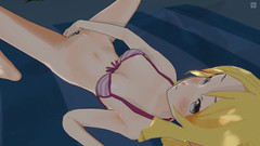H3DC: Hentai 3D Yamada Elf melancap di pantai malam hingga orgasme