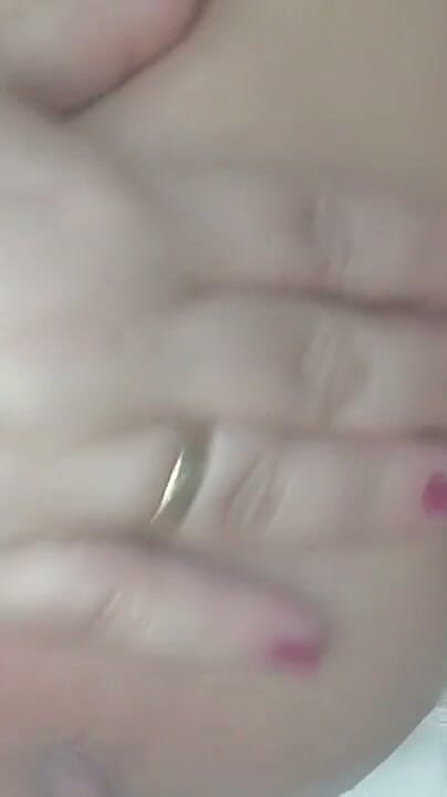 RitaVegas: Breast Massage with a Dildo